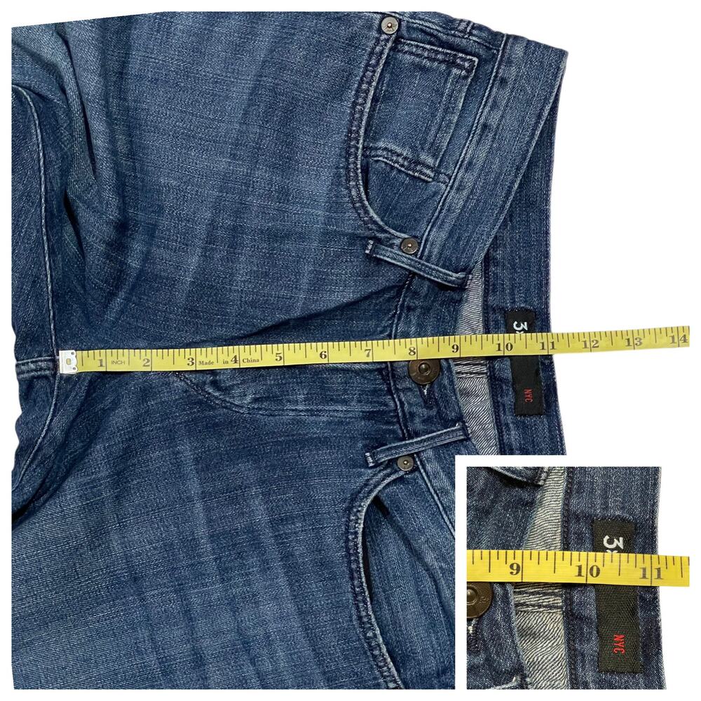 3X1 Men's M4 Selvedge Straight Jeans - Eclipse - 30 - Picture 4 of 15